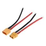 Conector XT60 macho/hembra con cable de silicona 12AWG de 10 cm