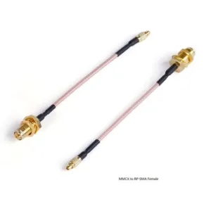 Cable adaptador MMCX a RP-SMA hembra