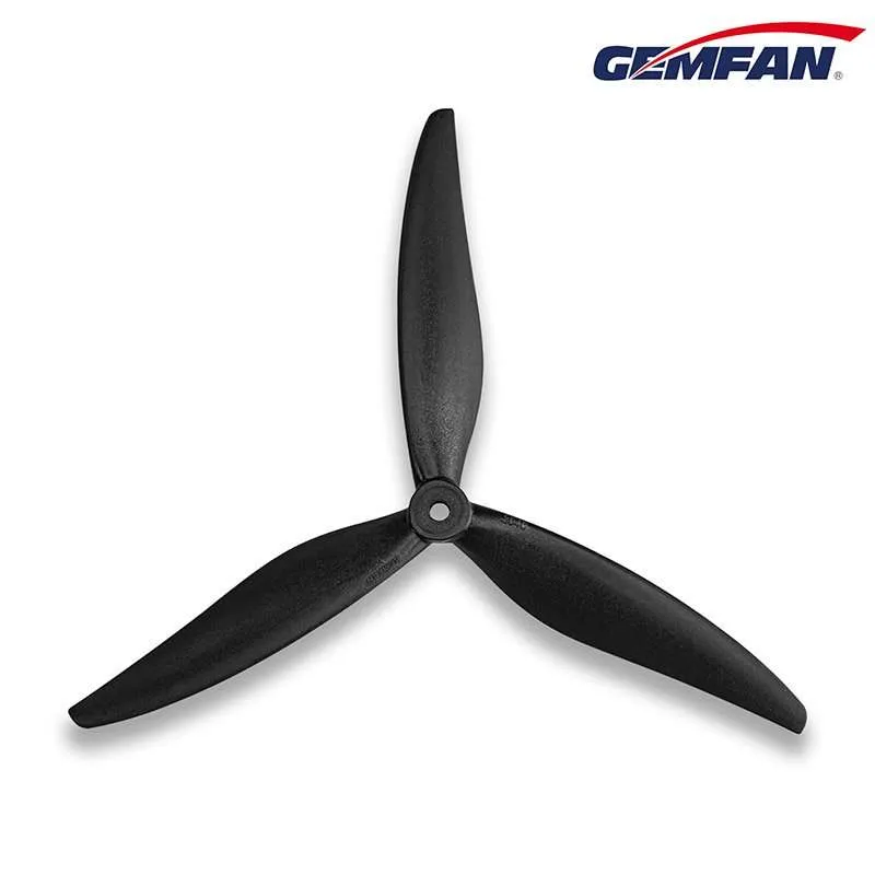 Hélices Gemfan Cinelifter 8040-3 negras (pack de 2) 1 Hélice Gemfan 8040-3 Cinelifter negra de tres palas