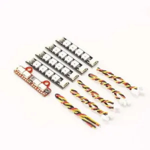 LED RGB HGLRC 2812 (4 uds) con controlador
